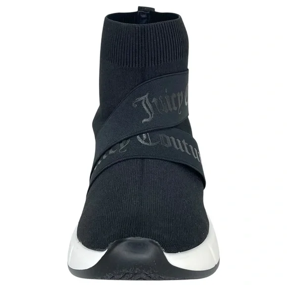 Juicy Couture Ariella Black Stretch Womens Sock Sneakers Size 8M - Picture 5 of 12